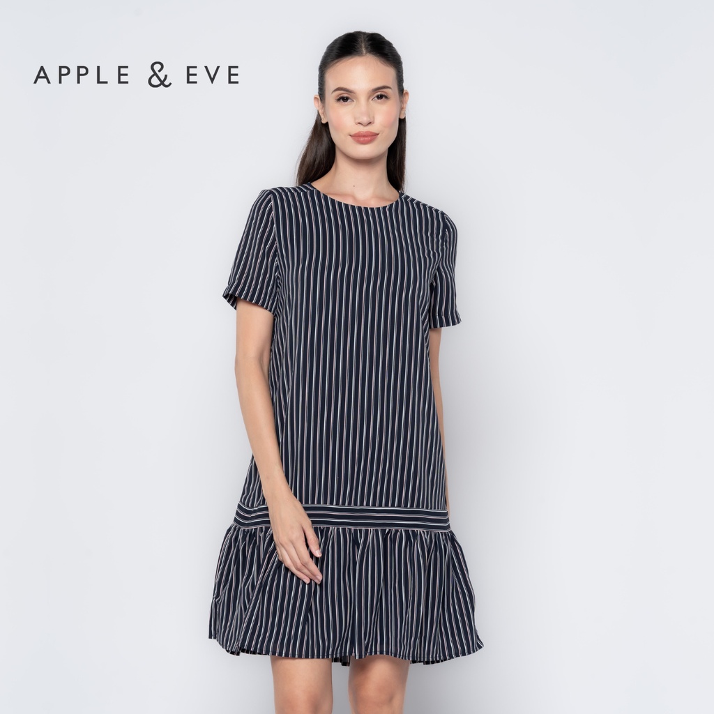 Apple Eve Stripes Play Drop Waist Dress Shopee Philippines