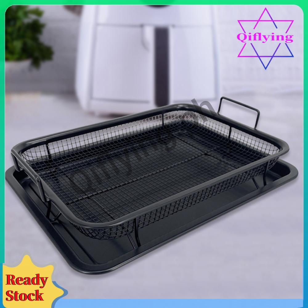 Microwave Baking Tray Stainless Steel Fried Food Cooling Rack with Clip