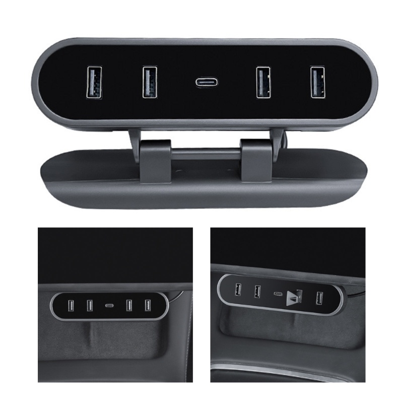 YO For Model 3 Y 20212023 Glovebox USB Hub Ports Charging Data