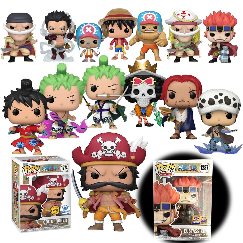 Funko Pop One Piece Action Figure Luffy Zoro Law Brook Chopper Shanks Eustass Kid 1287 Gol D