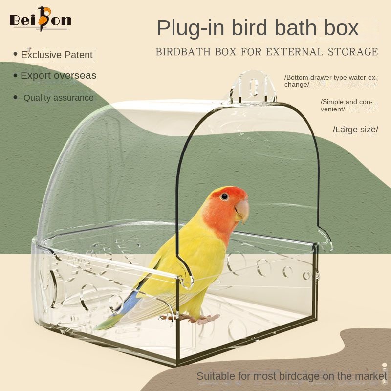 Parrot bath large bathroom Birdcage supplies multipurpose bath room