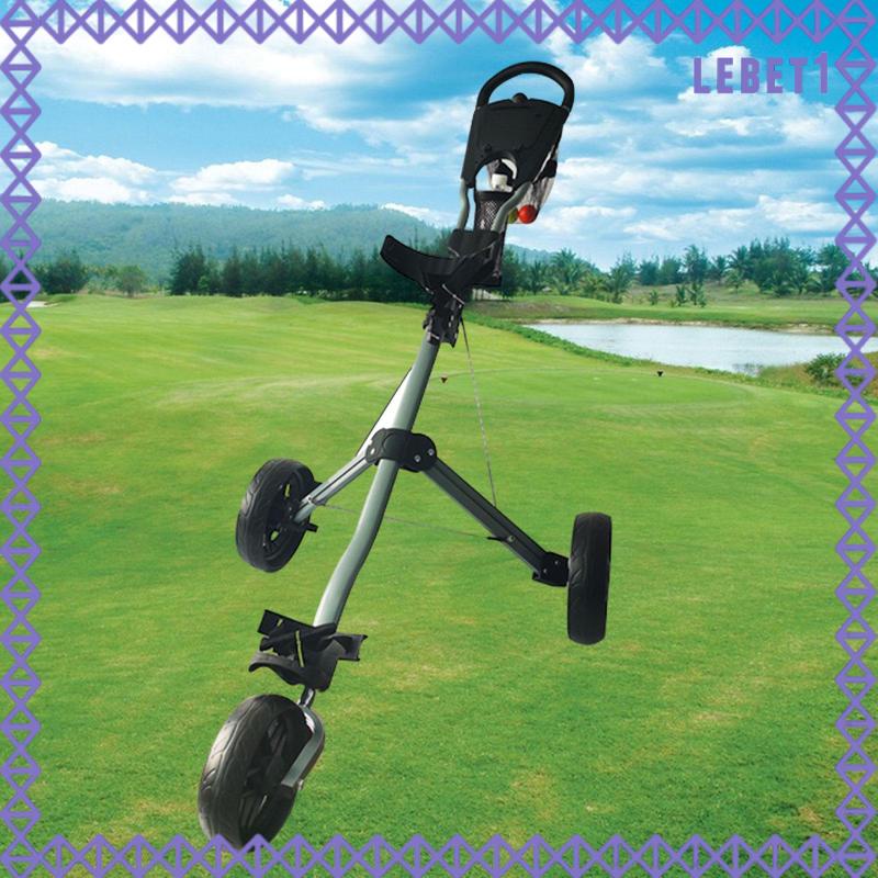 [Lebet] 3 Wheel Collapsible Golf Cart, Golf Trolley, Detachable Wheels