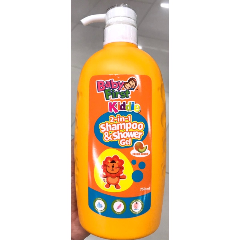 ♟750mL Baby First Fresh Melon Kiddie Shampoo and Shower Gel 2in1 Shopee Philippines