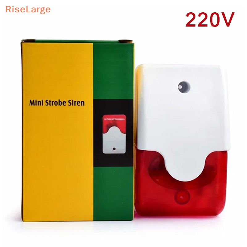 [RiseLarge] Strobe Siren Alarm 103 DB Horn 12V/24V/220V Wiring Flashing