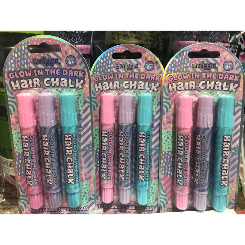 SMIGGLE GLOW IN THE DARK HAIR CHALK Shopee Philippines