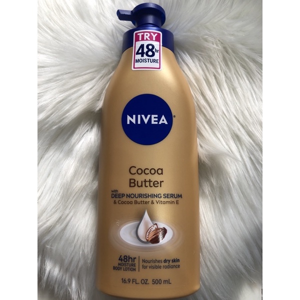 【hot Sale】 Nivea Cocoa Butter And Vitamin E 48h Deep Moisture Body Cream For Dry Skin 454g 1387