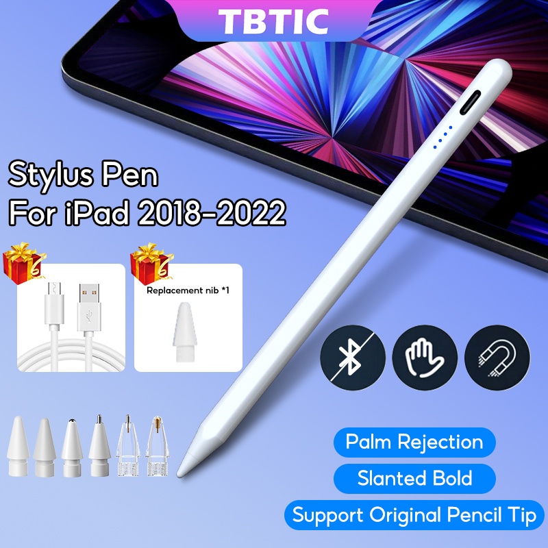 TBTIC Stylus Pen For iPad Air 5 10th Pro 11 12.9 4th 3th 9th 8th 7th ...