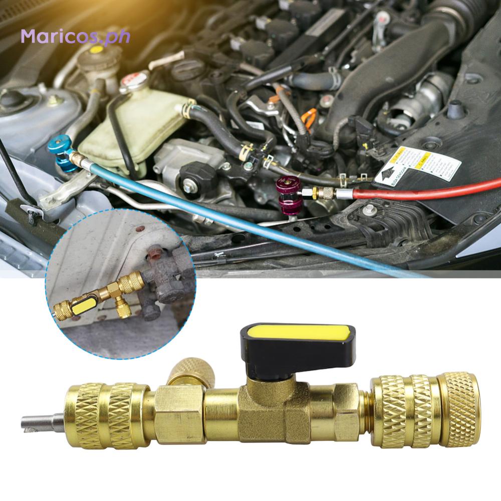 A/C Line Repair Tools with Dual Size R410A R22 Valve Core Remover