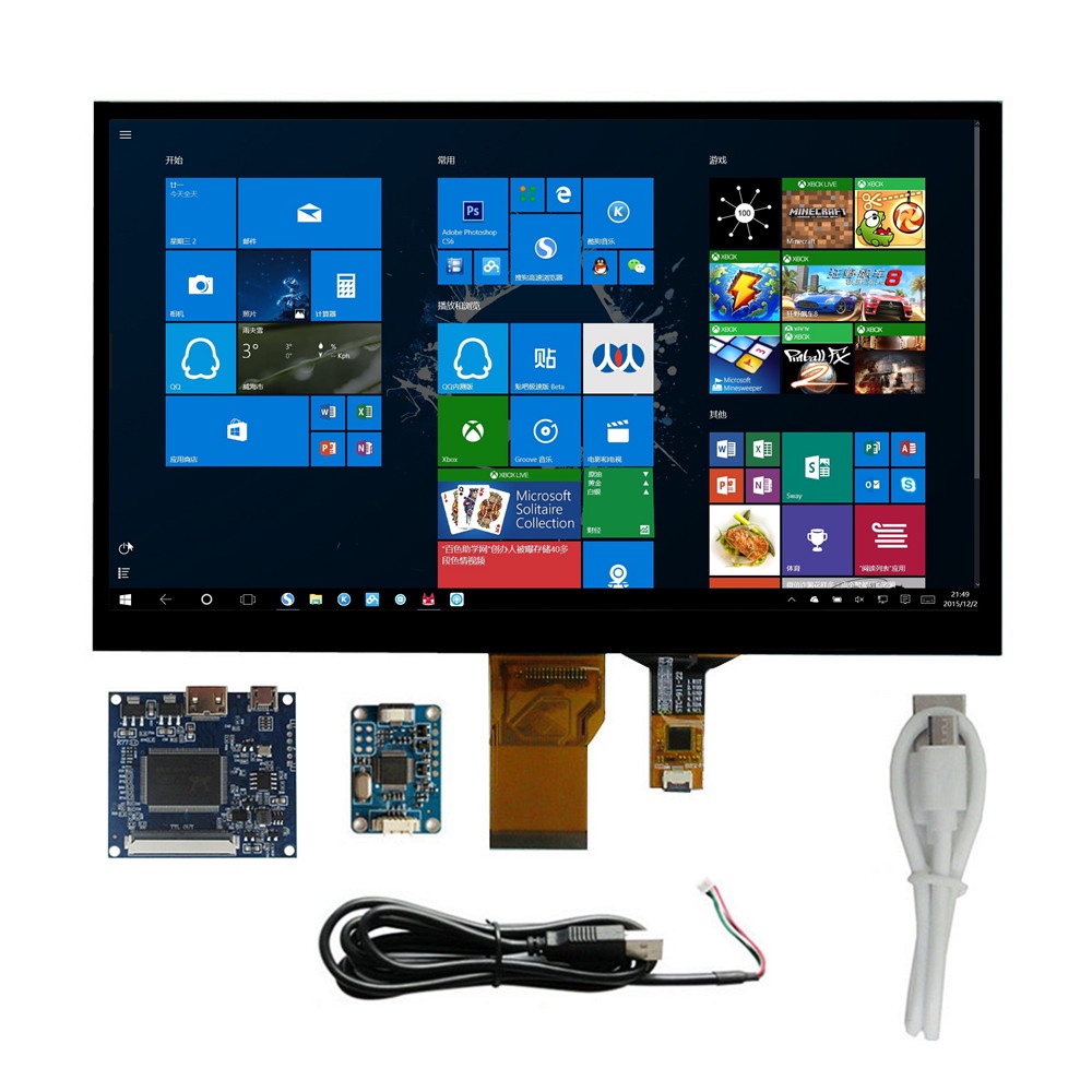 10.1 Inch LCD Display Screen Monitor Control Driver Board Digitizer ...
