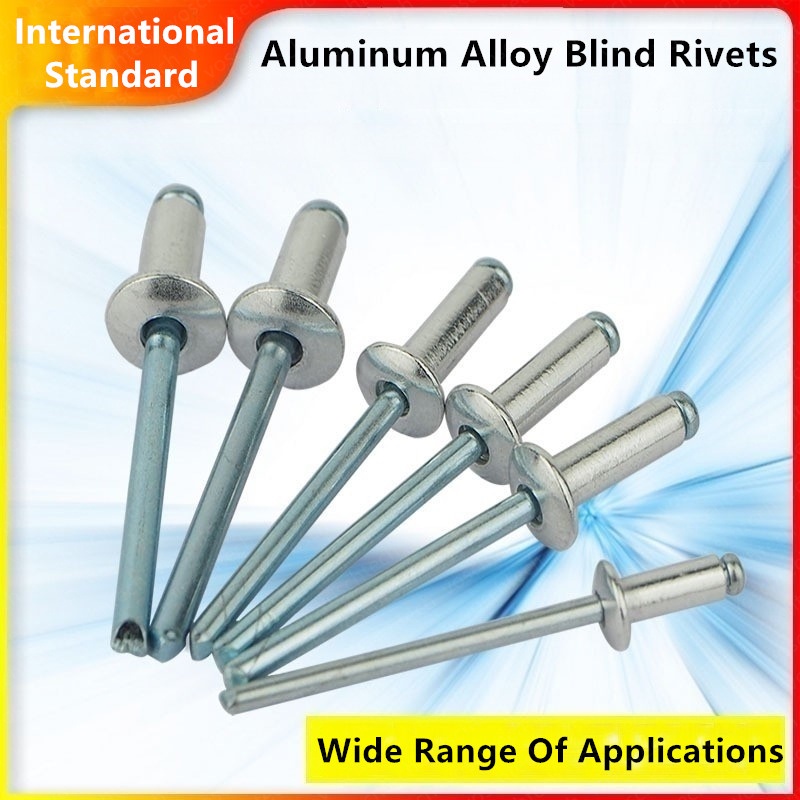 【1000PCS】Blind Rivet Aluminum Round Head Silver Blind Rivets Low Price ...