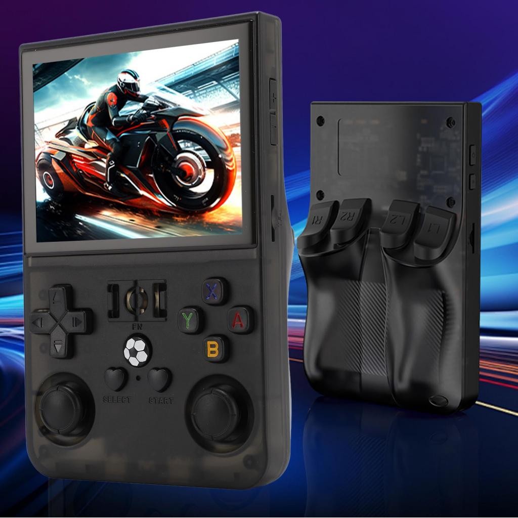 R36PRO Retro Handheld Game Console,4000MAH 3.5 Inch IPS Screen 640 X 480 Open Source Game Player, Portable Retro Game Console Supports 60+ Emulator Multiple Games Dual System