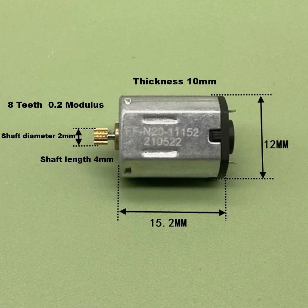 1PC FF-N20 Mini 12mm*10mm Electric Motor DC 3V 3.7V 4.2V 5V 18460RPM ...
