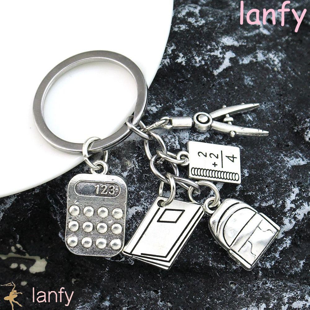 LANFY Math Formulas Keychain, DIY Jewelry Calculator Geometry Keychain ...