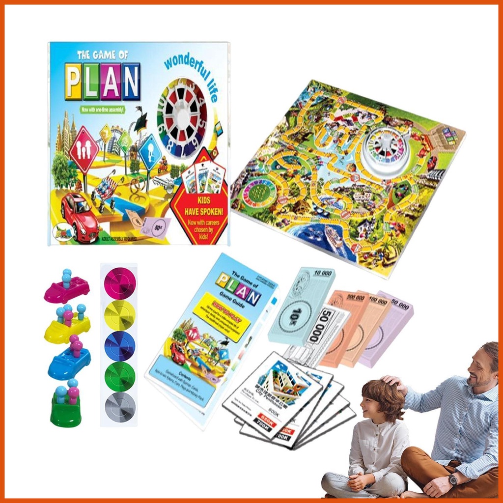 Life Game Board Classic Family Board Games Journey Of Life Interactive