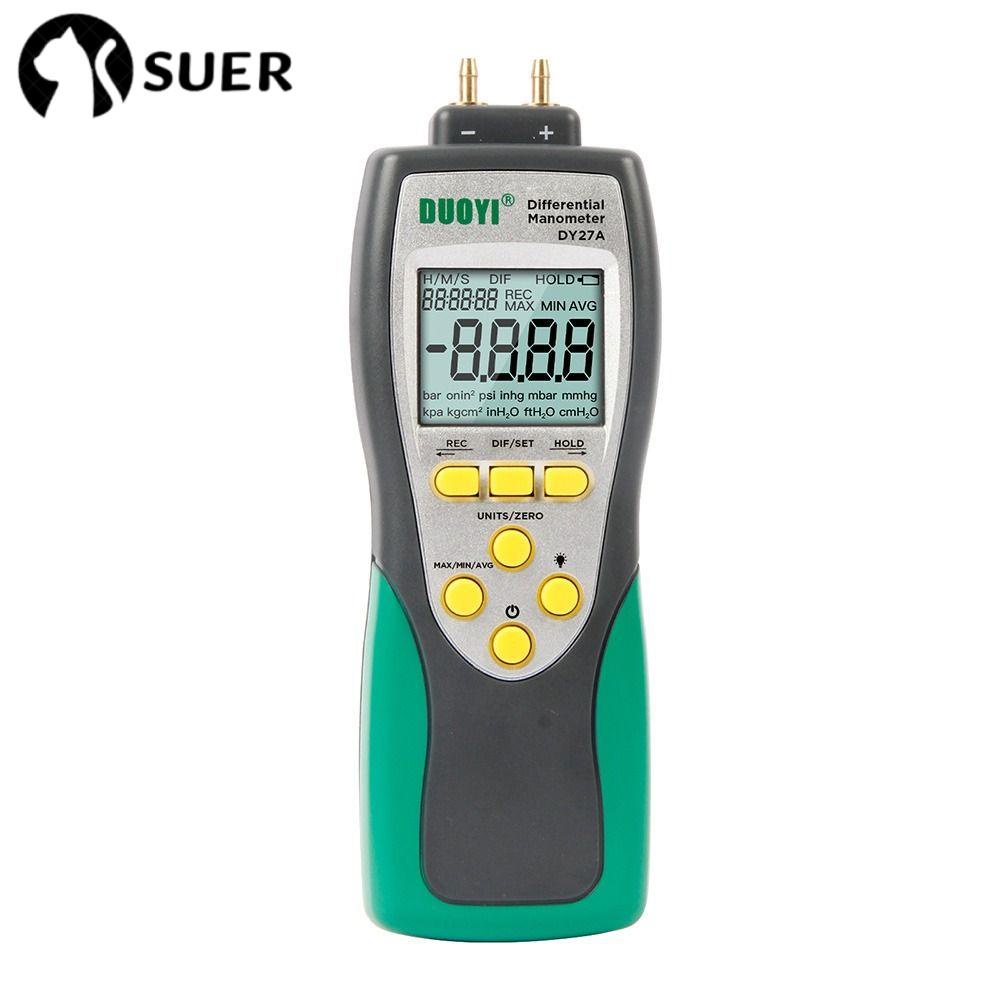 SUDEE Manometer, Dual Port 11 Selectable Units Digital Differential