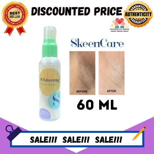 Skeencare Whitening Deo Mist Deodorant & Antiperspirant 60ml [FDA