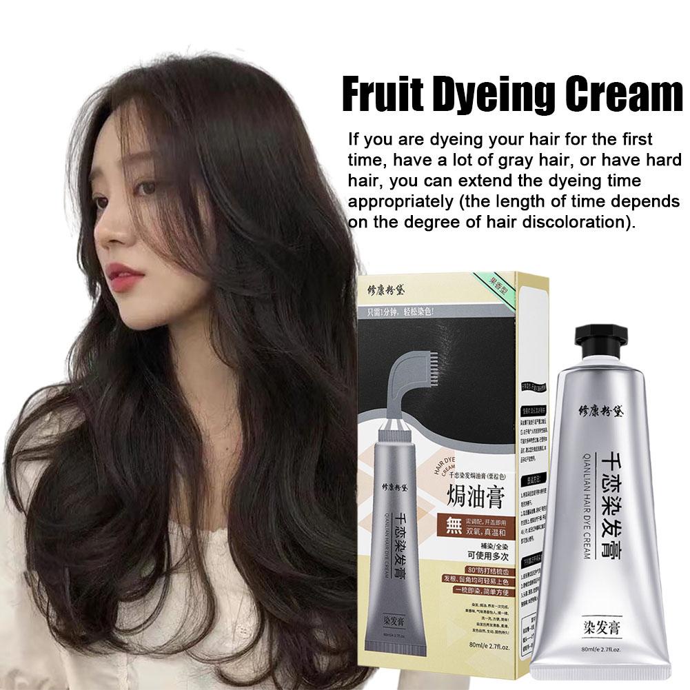 Fruit Dyeing Cream Natural Plant Hair Dyeing Agent Pure Self Dyeing