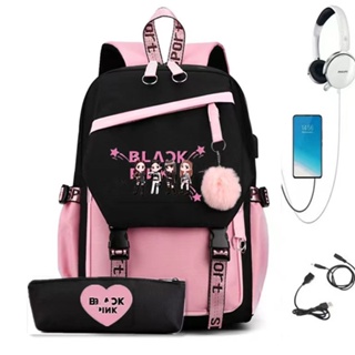 BTS Bags for School Backpack for Girls School Bag with USB Cable Jack Cute  Backpacks Idol Print Design Laptop Backpack and Casual Backpack Student