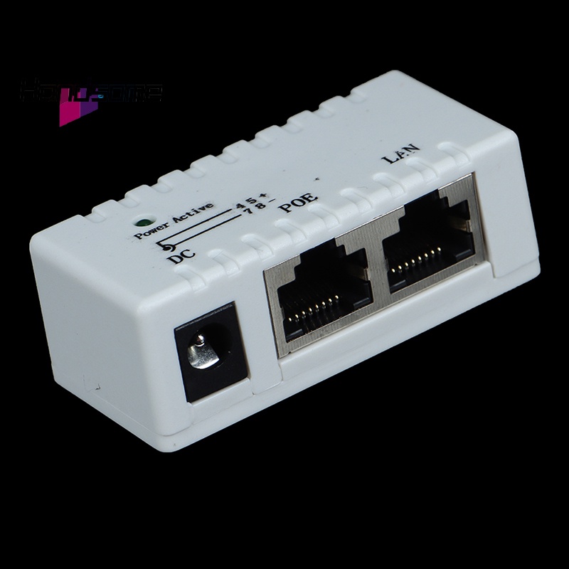 Handsome- 12V - 48V Passive POE injector for IP Camera VoIP Phone ...