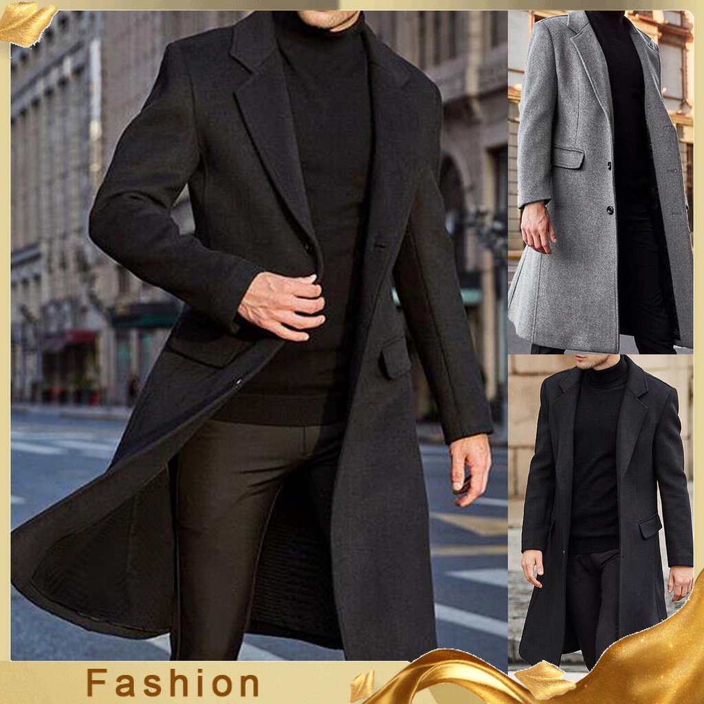 Mens trench coat mid length online