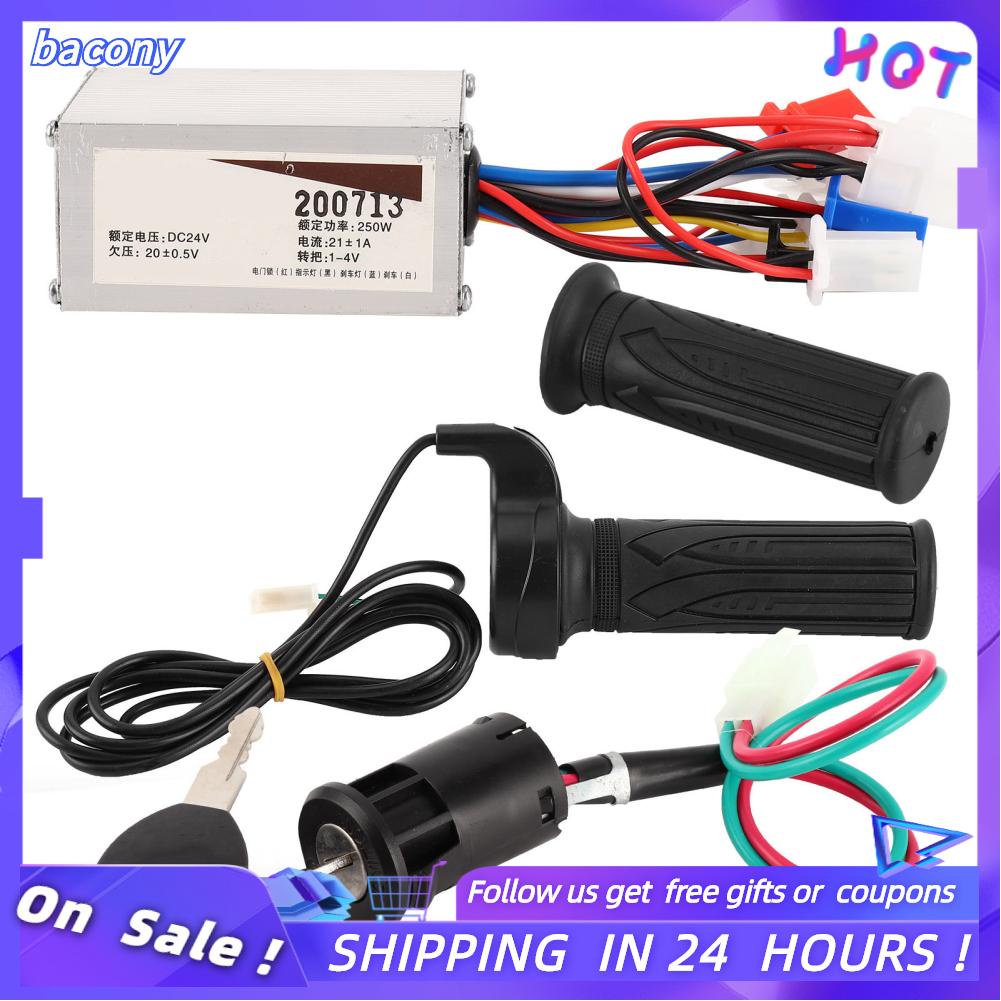 Bacony Electric Scooter Speed Controller Set 24V 250W With Throttle
