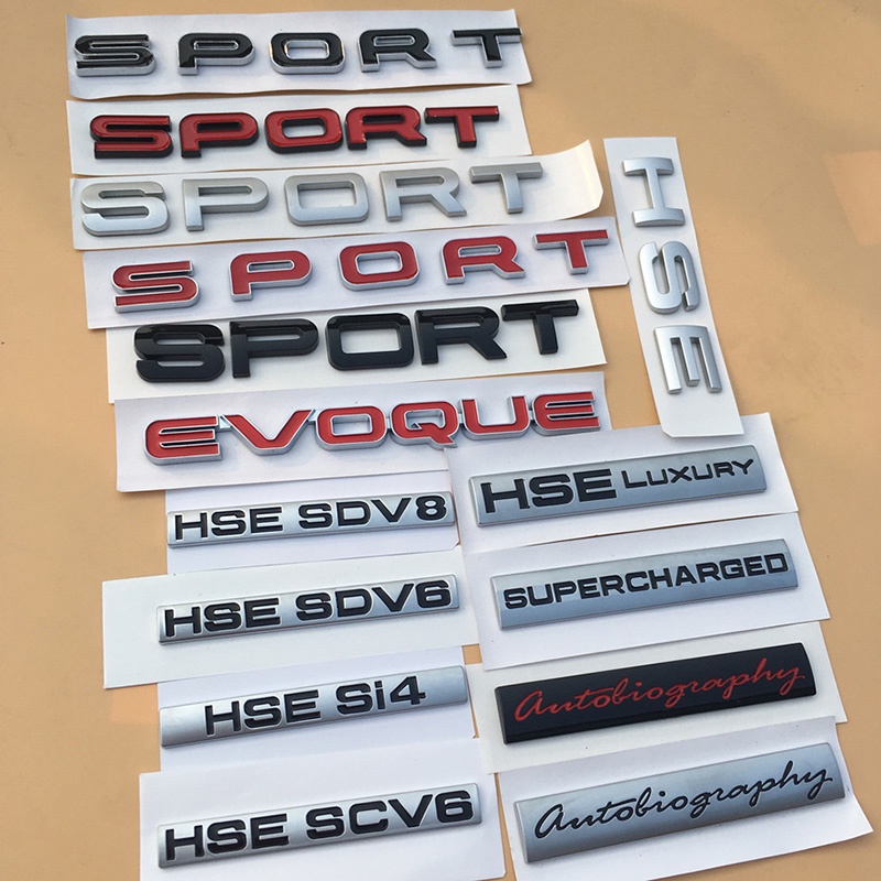 NEW Car Trunk Badge For HSE Range Rover Sport Emblem Letters Discovery ...