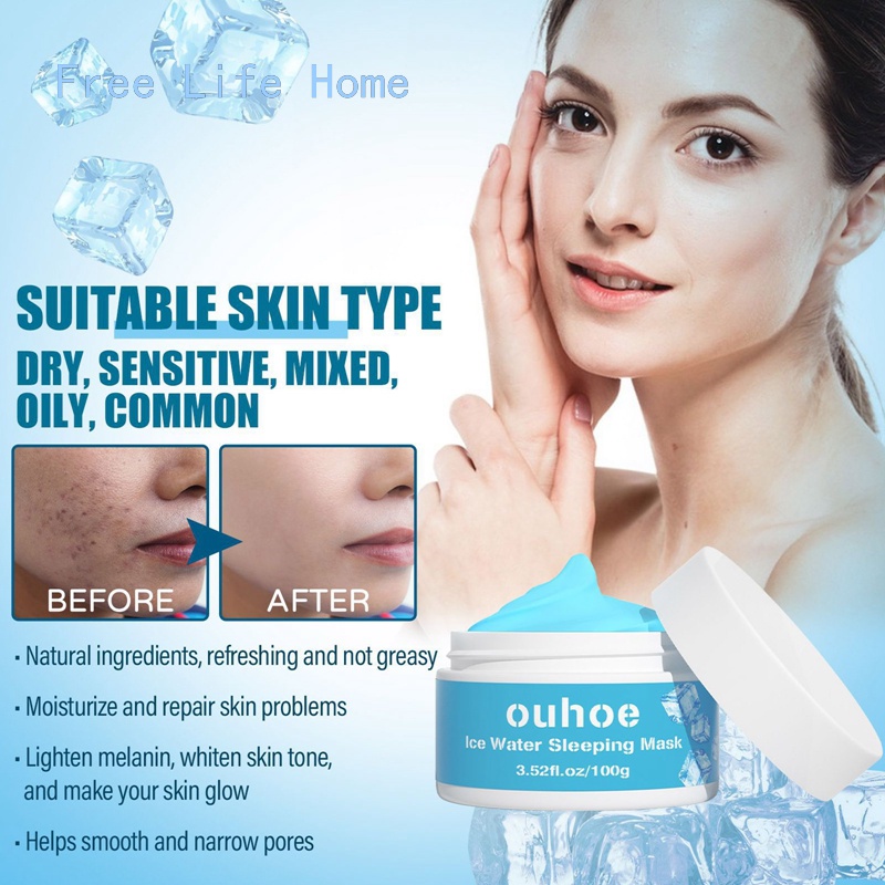 skin Beauty Hydra Moist Ice Water Sleeping Mask, Skin Hydramoist Ice