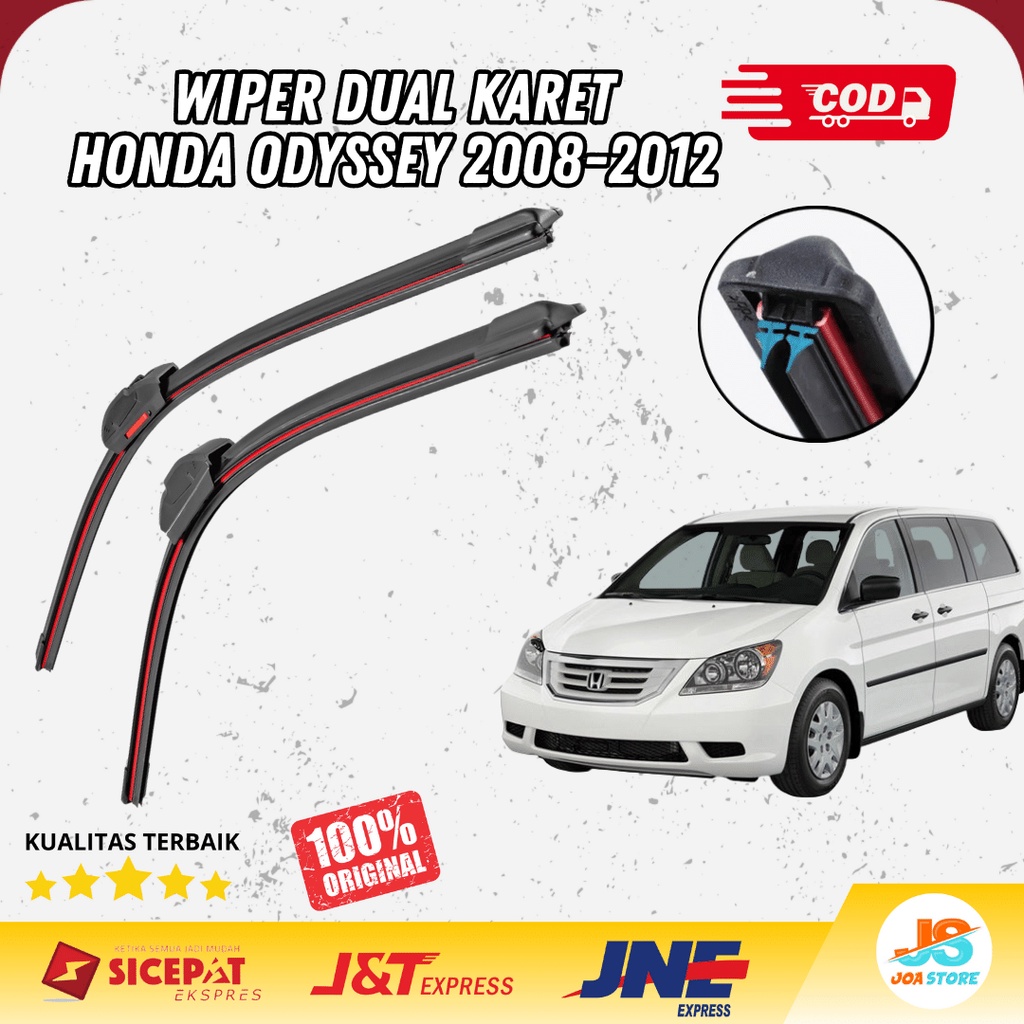 Honda Odyssey 2012 Wiper Size