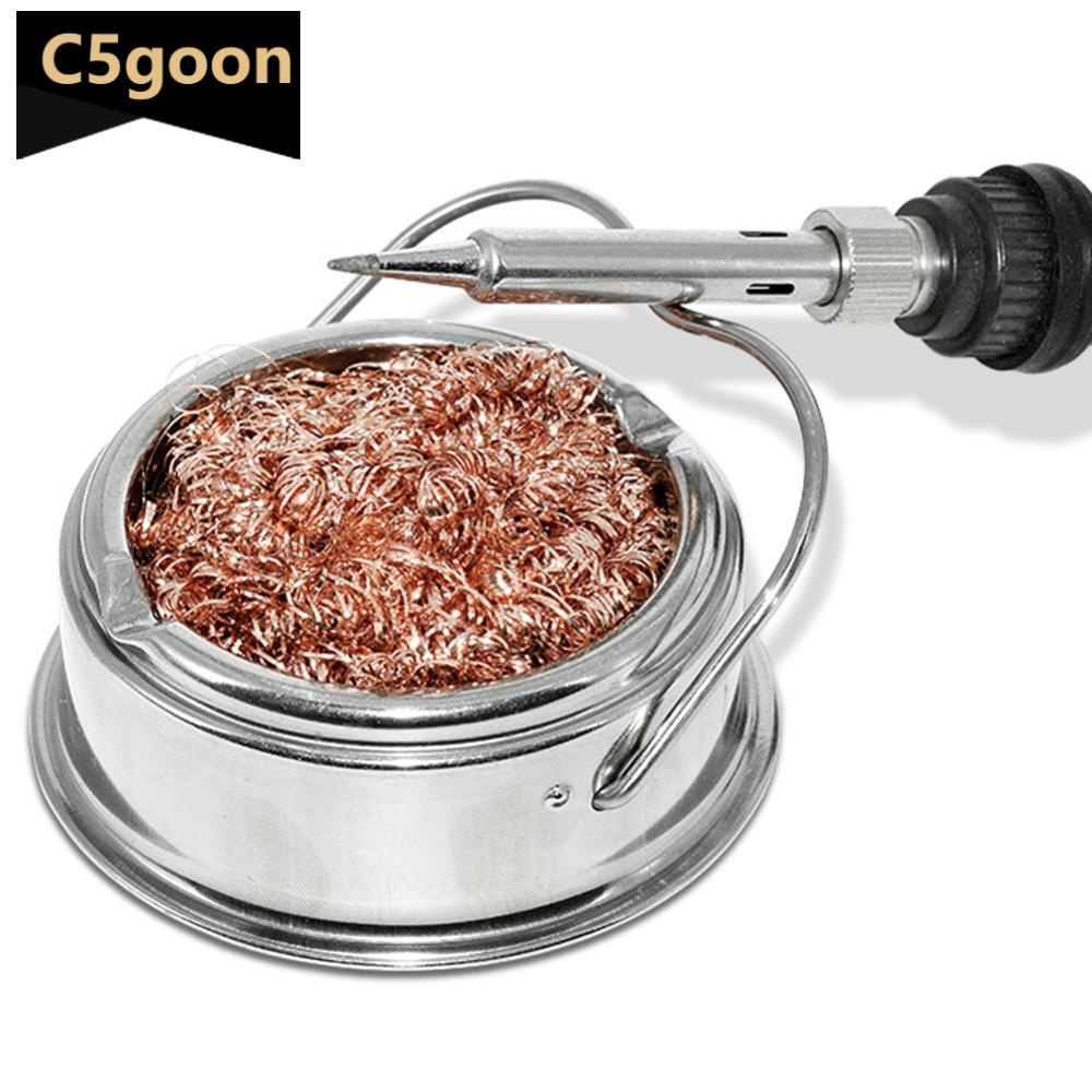 C5GOON Copper Cleaning Ball Set with Stand for Soldering Iron Tip Tin ...