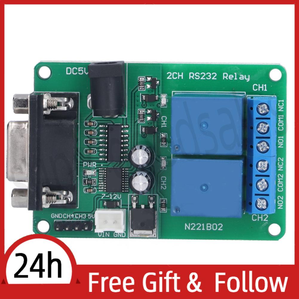 Supergoodsales RS232 Relay Board Relays Boards Remotes Controls DC 5V