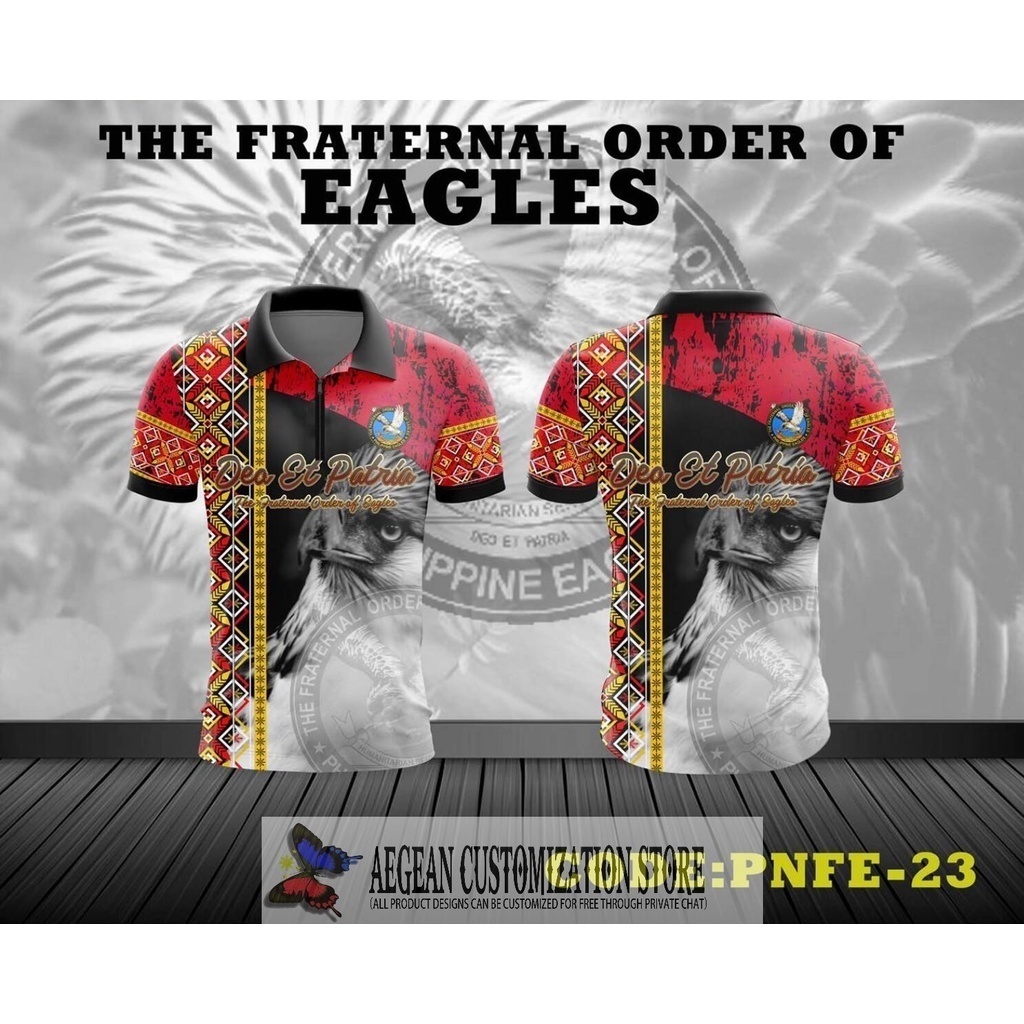 DEO ET PATRIA THE FRATERNAL ORDER OF EAGLES 3D polo shirt (Free custom