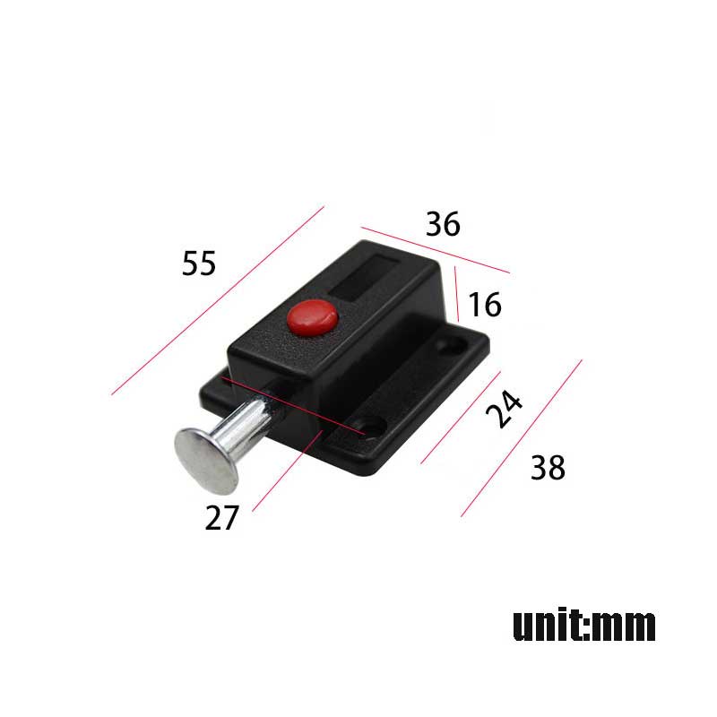 2pcs Automatic Latch Button Door Window Cabinet Latch Lock Home Safety ...