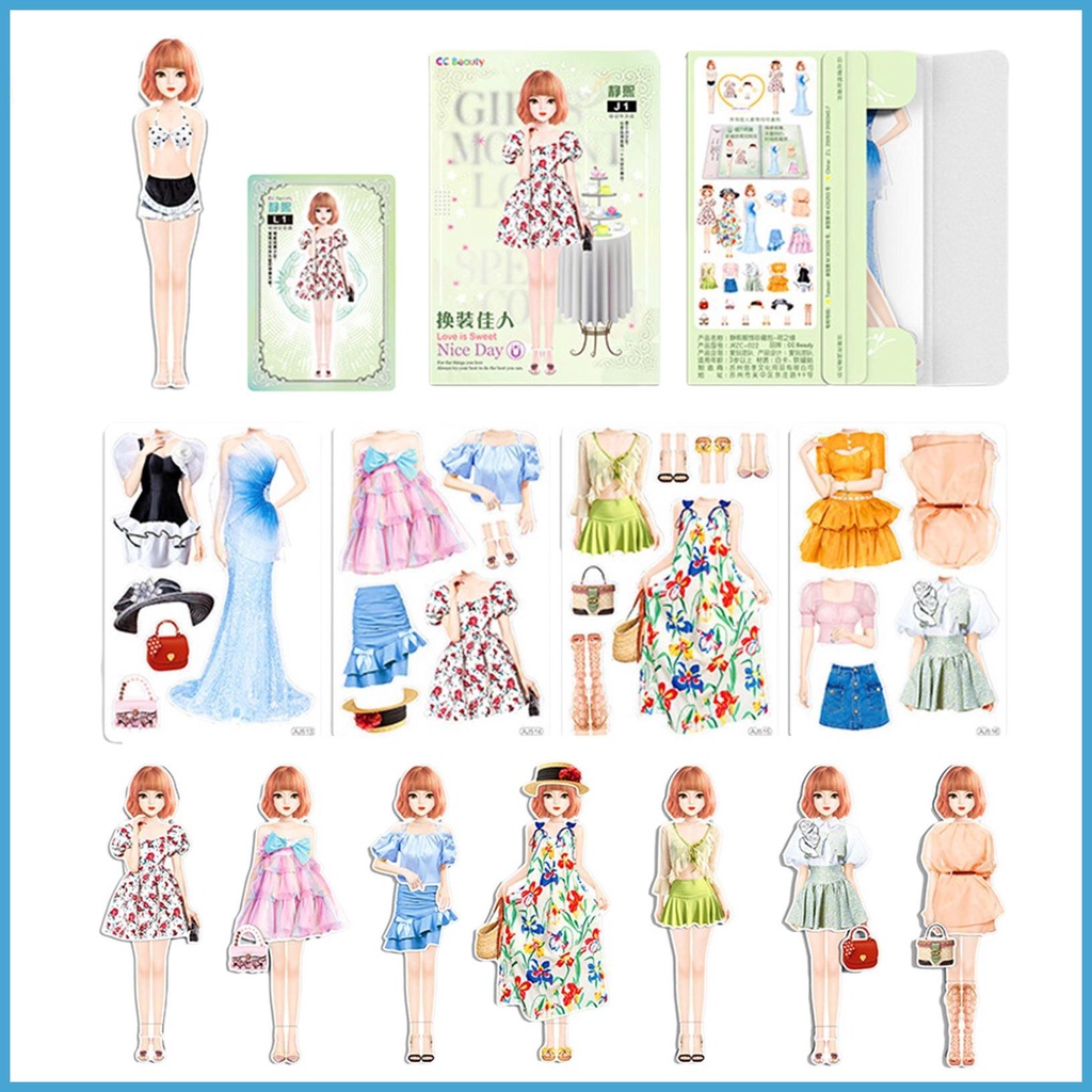 Magnetic Dress Up Dolls Magnetic Princess Paper Dolls Cutouts Pretend ...