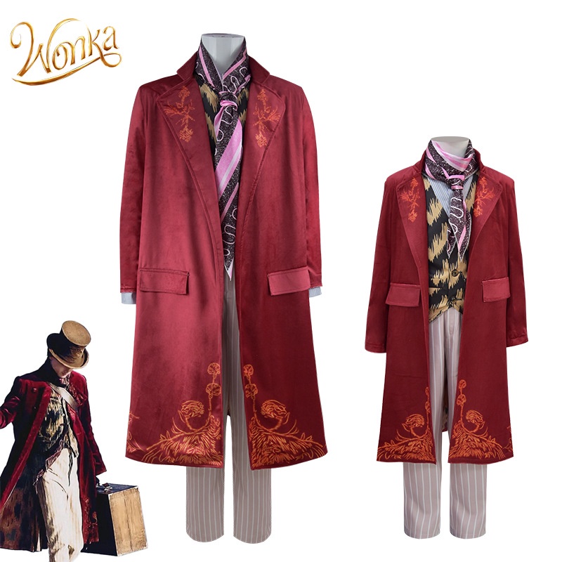 Charlie and the Chocolate Factory Cos Willy Wonka Cosplay Clothing set ...