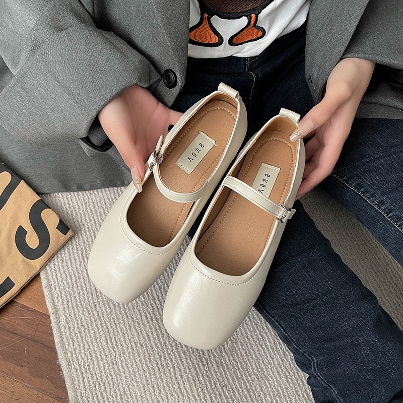 French Style Classic Style Vintage Mary Jane Shoes Female 2023 Summer