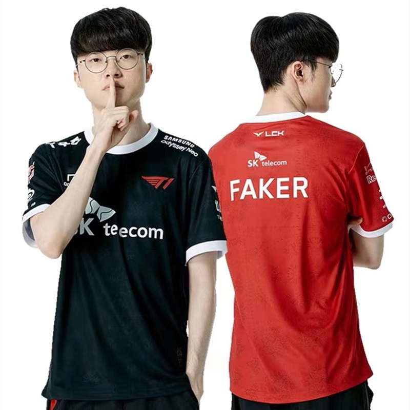 2023 T1 Uniform Home Jersey ，FAKER Same Shirt. League of Legends S13