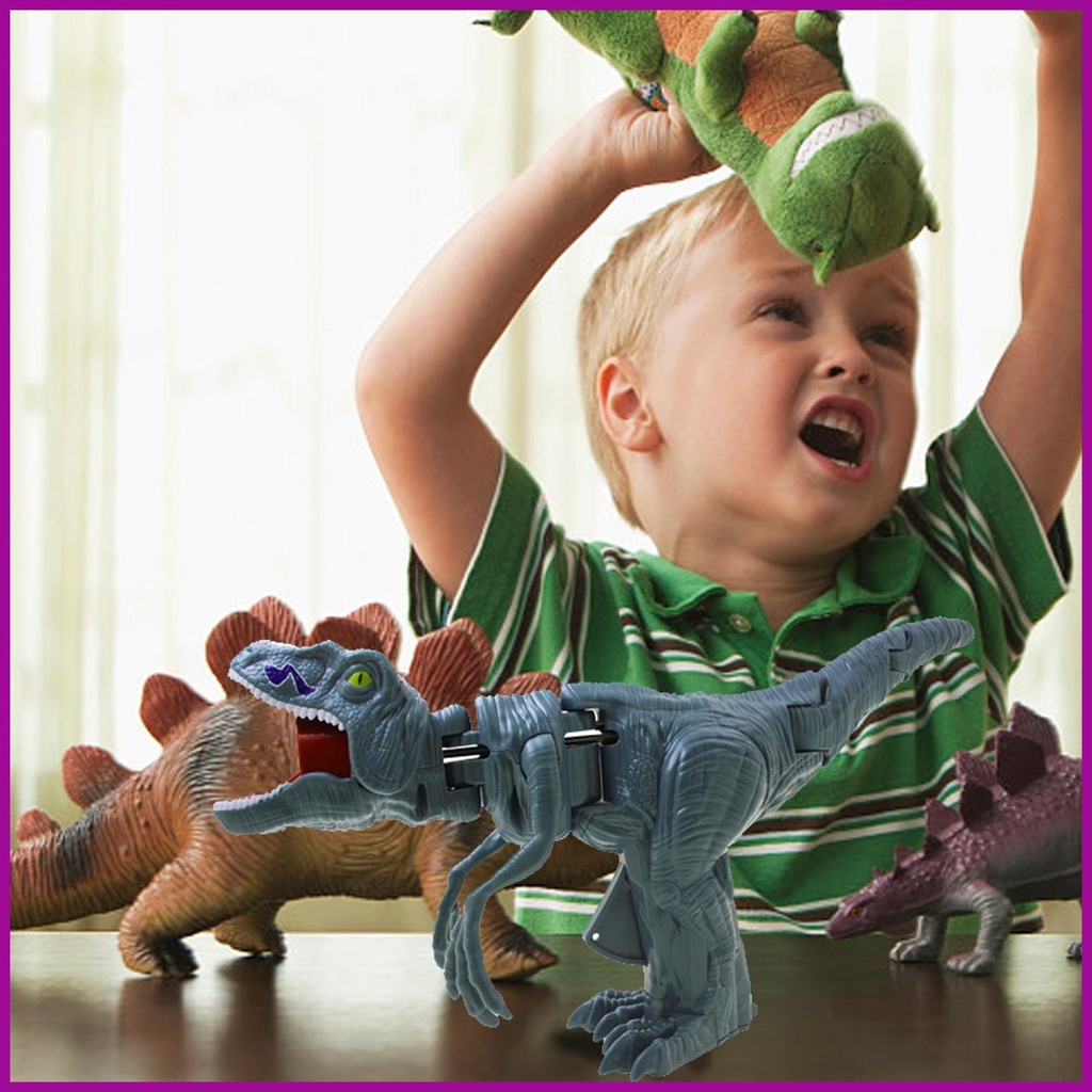 Roaring Dinosaur Realistic Dinosaur Swing Toy with Swing Sound Effect