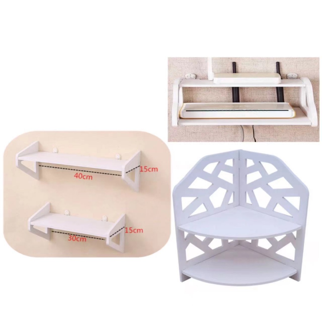 Shelves Wall Mounted Multi-Function Shelf Punch-Free Storage Rack ...