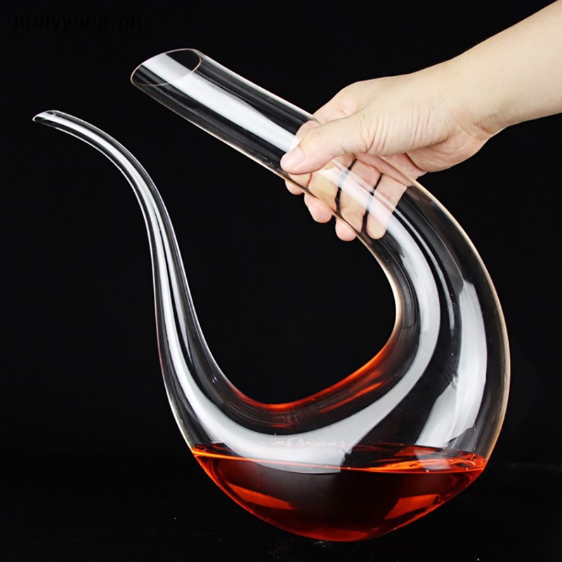 LYN Crystal Ushaped Wine Decanter Gift Box Swan Decanter Creative Wine