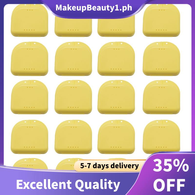 Retainer Case 100Pcs Mouth Guard Case Orthodontic Dental Retainer Box Denture Storage Container