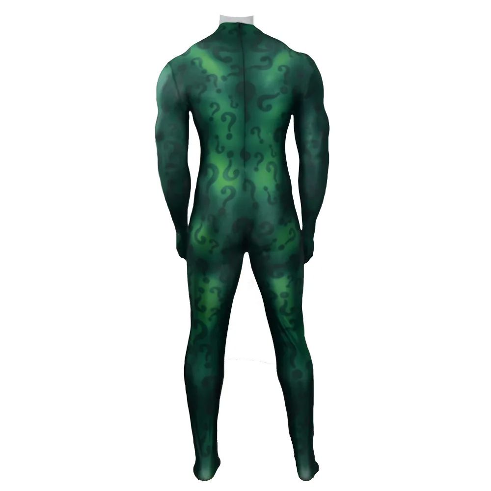 The Riddler Bat Costume Man Cosplay Suit Gotham Halloween Costume