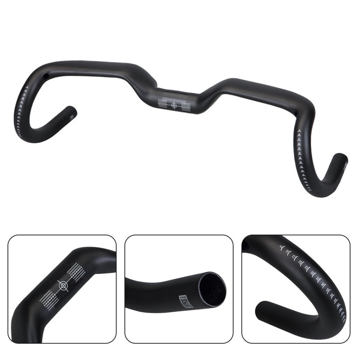 Ergonomic and Lightweight Drop Bar Bicycle Handlebars T800 Carbon Fiber