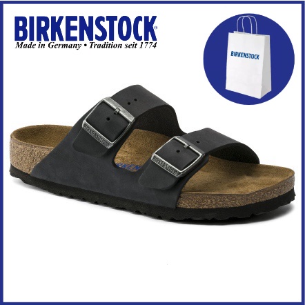 Burken Birkenstock classic Arizona two cushioned sandals black (niubago ...