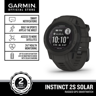  Garmin Instinct 2 Solar, Tactical-Edition, GPS Outdoor Watch,  Solar Charging Capabilities, Multi-GNSS Support, Tracback Routing, Black