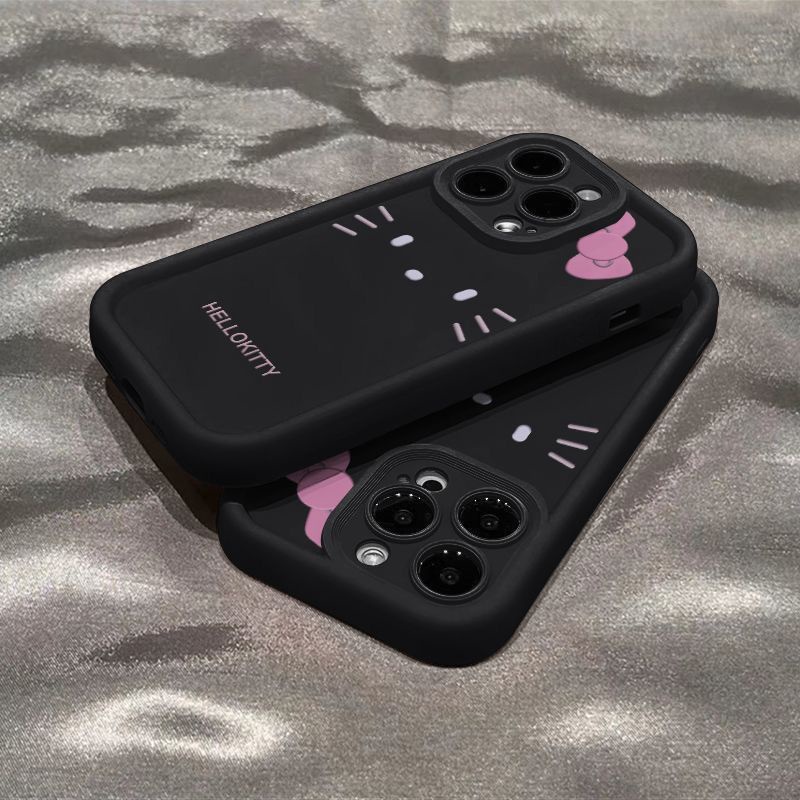 Pink Lovely Hello Kitty Expression Soft Silicon Case iP iPhone 7 8 14 ...