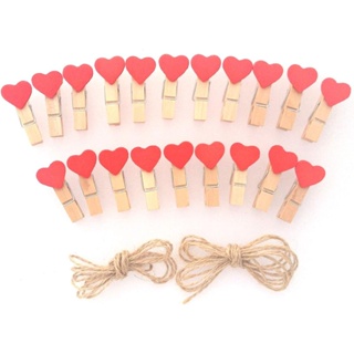 50pcs Wooden Clips For Wedding/birthday/party Photo Hanging And Note  Holding, Perfect For Diy Bedroom Wall Decoration, 2.5cm*0.7cm