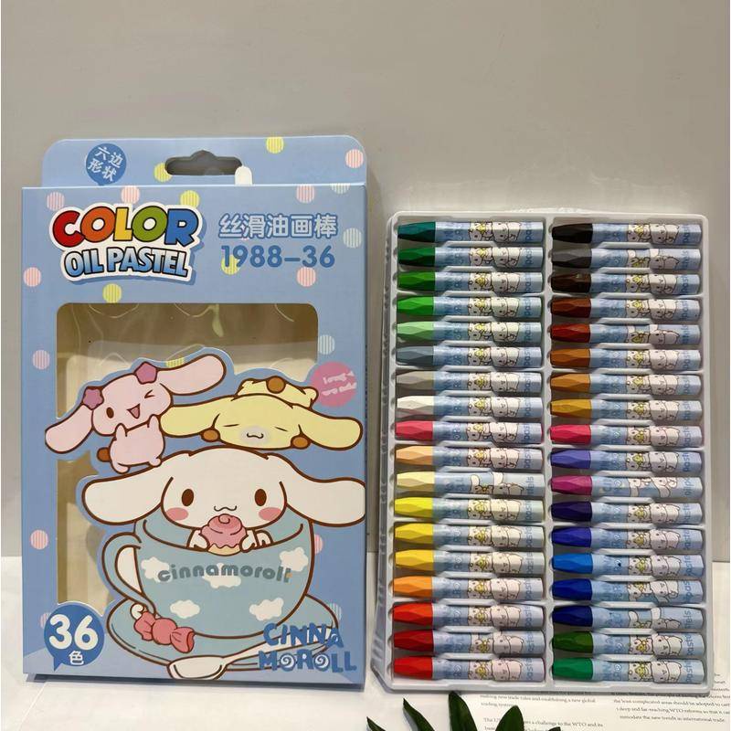 2024 Sanrio Kuromi Cinnamoroll Professional Super Soft Oil Pastel ...