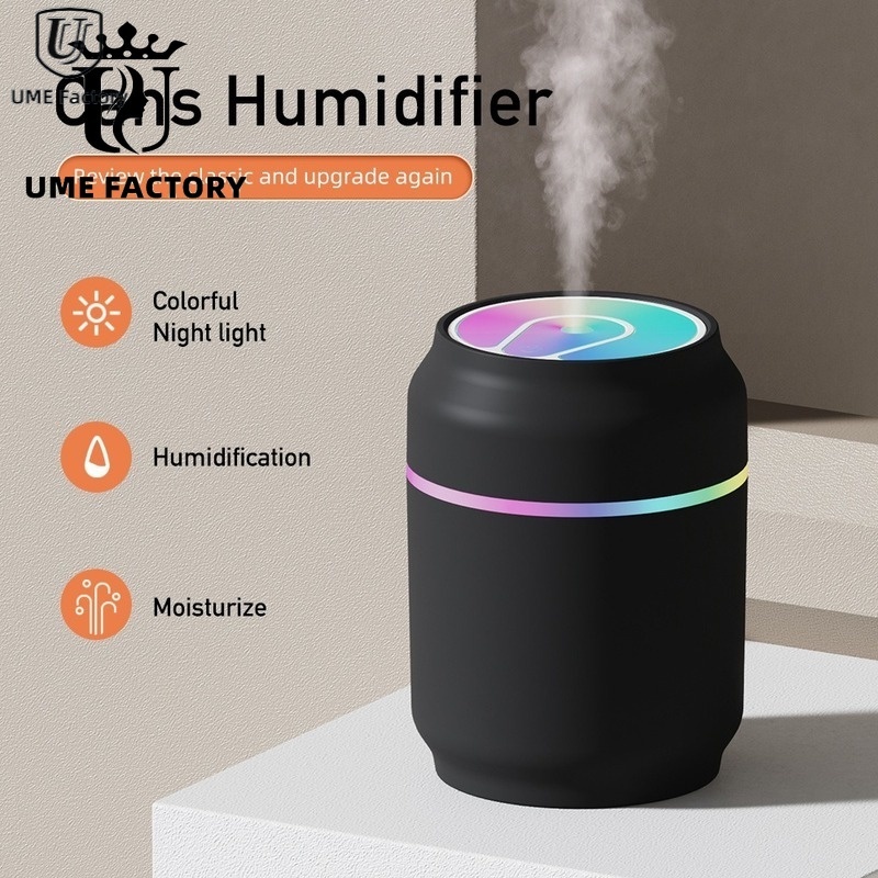 USB Cool Air Humidifier 300ML Cans Humidifier Portable Mini Air Spray ...
