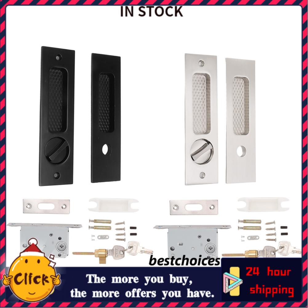 Bestchoices Sliding Door Mortise Lock Galvanized Surface Invisible