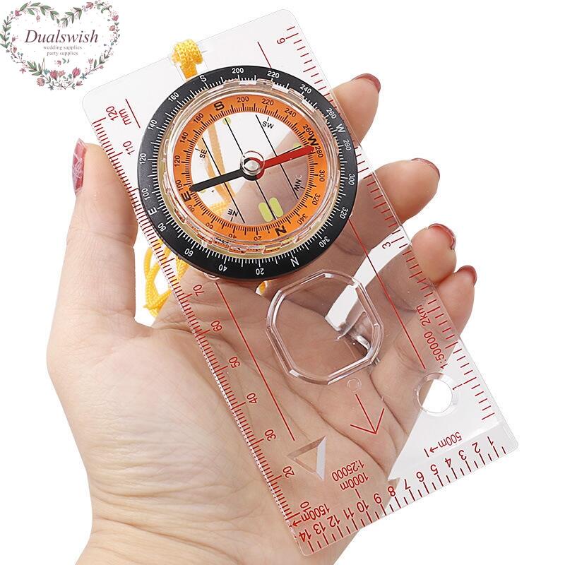 Dualswish Scale Map Compass For Travel Outdoor Survival Hiking Guide ...